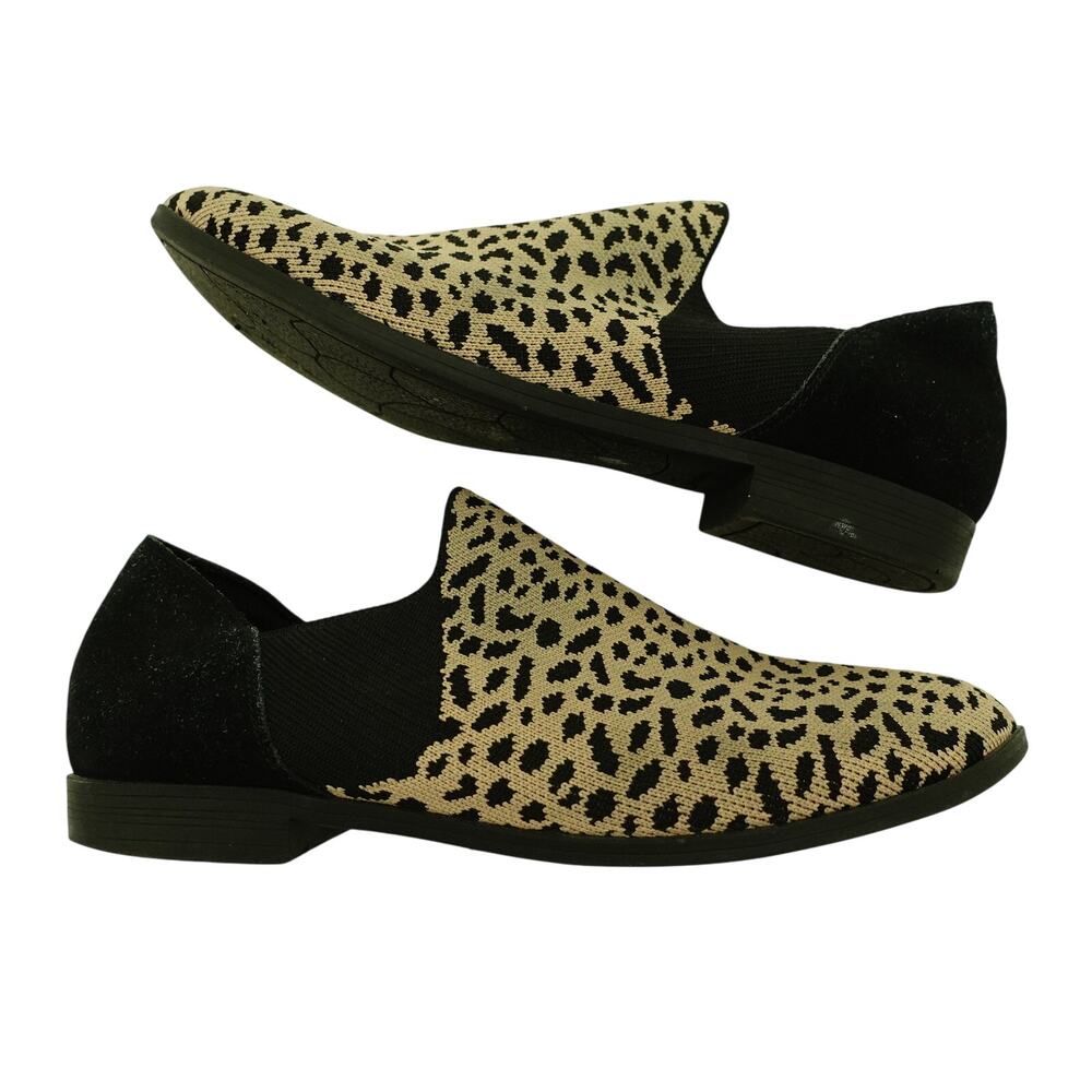 Skechers Memory Foam Stretch Fit Animal Print Comfort Slip on Loafers Size 6.5